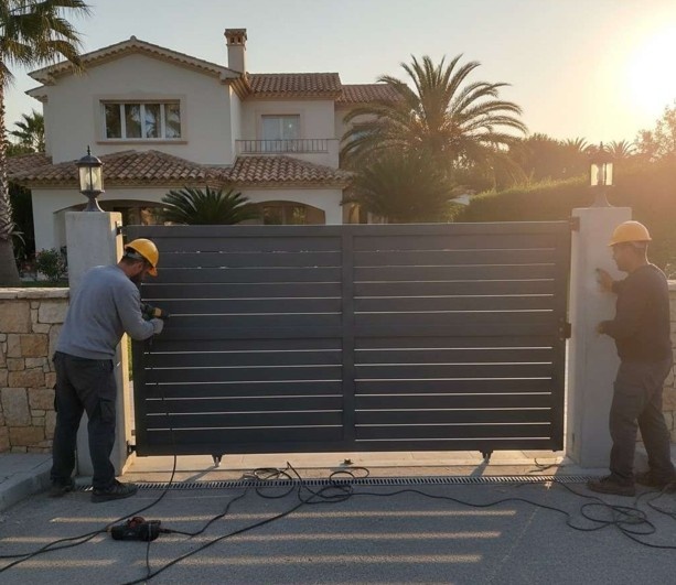 התקנת שער אלומיניום